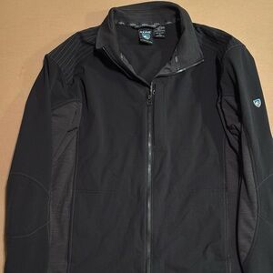 Kuhl Dfynce Moto Style Softshell Jacket Coat Men Size XL Black